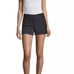 Alice + Olivia Black Cady Shorts - Size 0